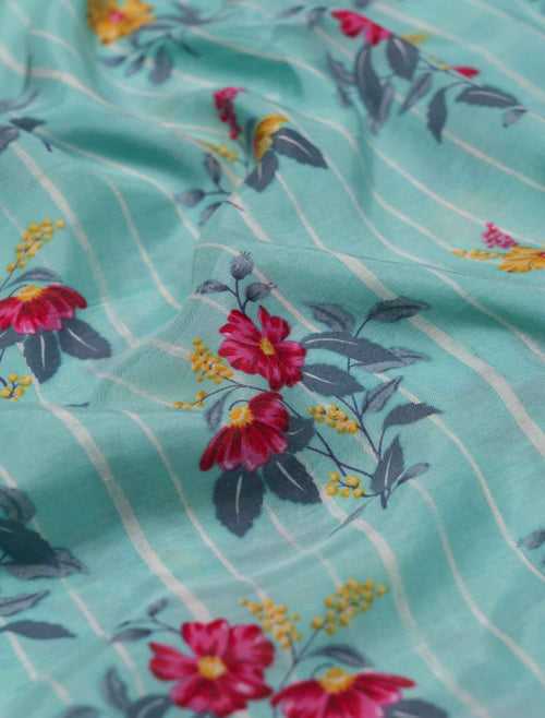 Pure Muslin Printed Fabric