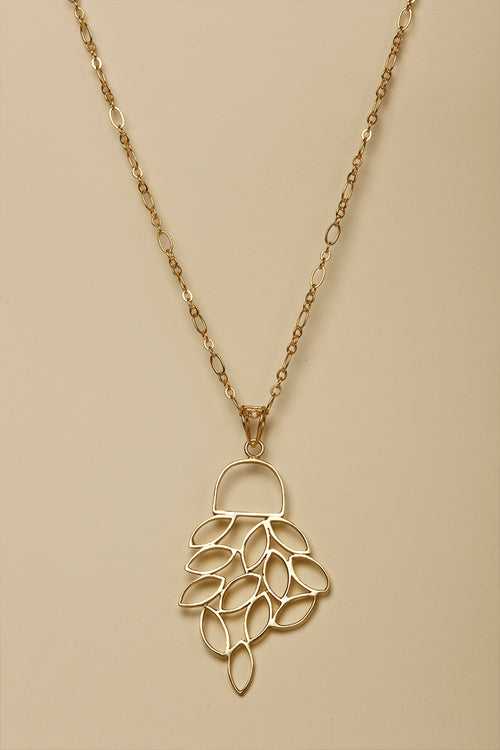 Cluster Leaf Necklace