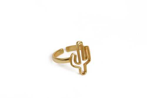 Charming Gold Statement Ring
