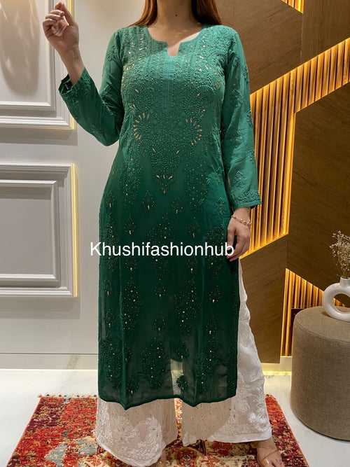 Chikankari Viscose Kurti