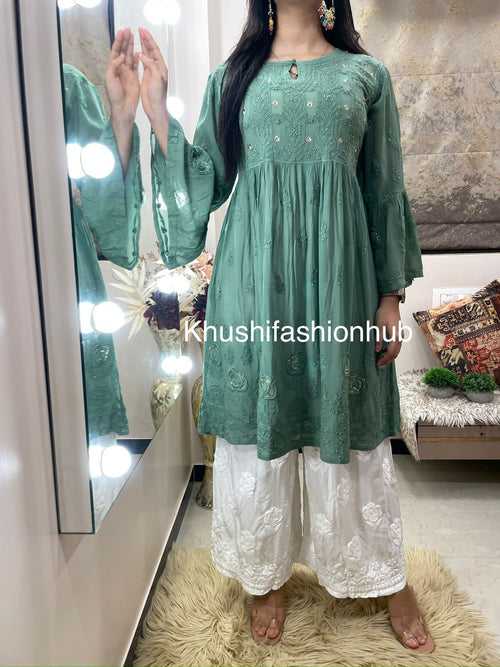 Green Badla Kurti