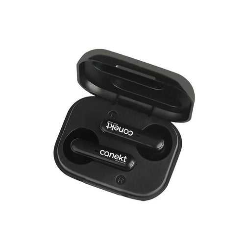 Conekt Alpha Bluetooth Wireless Earpods with Charging Case Bluetooth Headset  (Black)