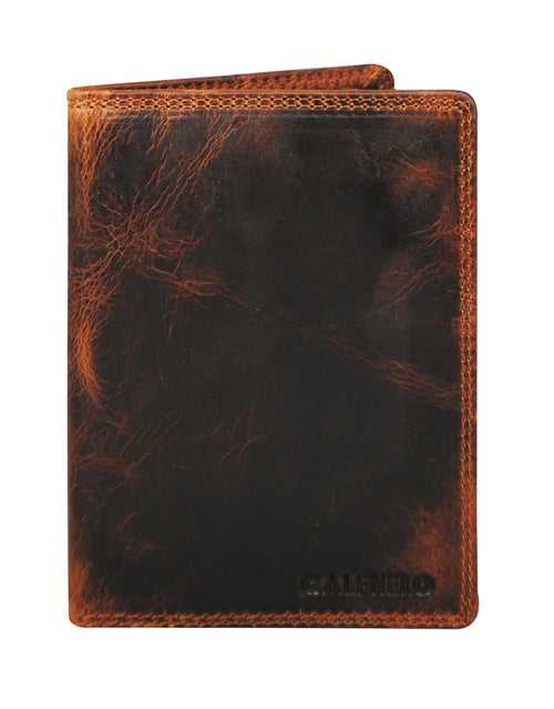 Calfnero Genuine Leather Passport Wallet-Passport Holder (5232-Kara)