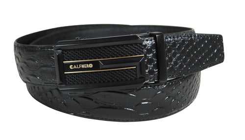 Calfnero Genuine Leather Men's Belt (CB-01-Black)