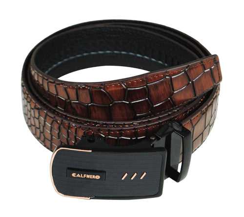 Calfnero Genuine Leather Men's Belt (CB-07-Brown-Coco)