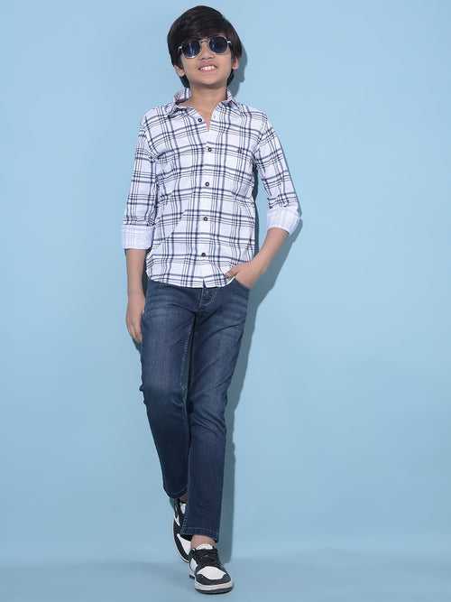 Blue Stretchable Cotton Jeans