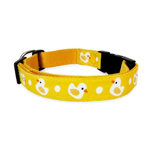 High on Dogs -Ducky Duck Fabric Dog Collar