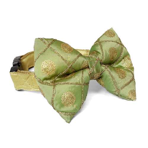 Pankaja - Embellished Dog Festive Bow Tie Padmakshya Collection