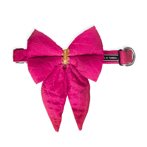 Rajsi Dog Festive Bow Tie- Pink