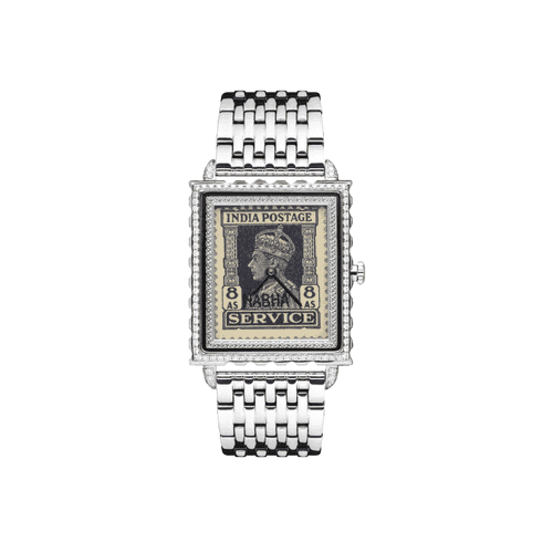 Diamond Studded Stamp Watch
