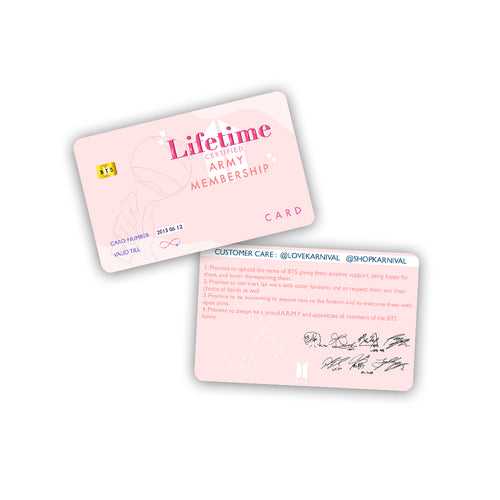 BTS Army Lightsick Membership Card - Pink