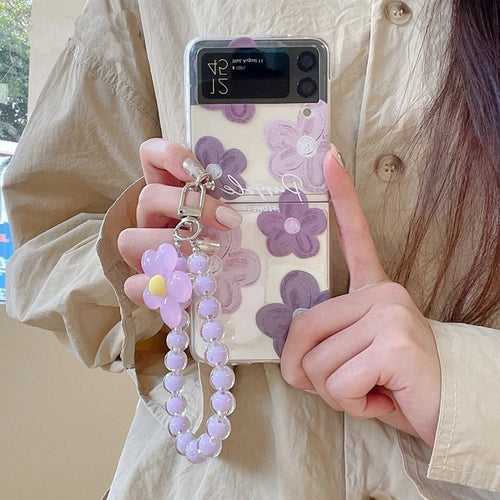 Pearly Petal Bracelet Charm Phone Case - Samsung