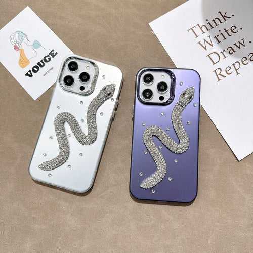 3D Diamondback Snake Phone Case