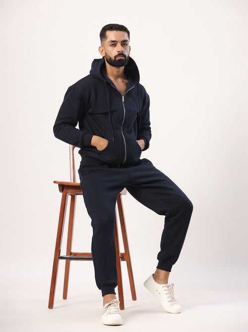 Navy Blue Tistabene Hoodie With Jogger Co-ord Set