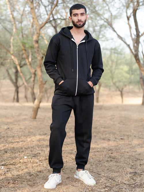 Black Hoodie With Jogger Co-ord Set