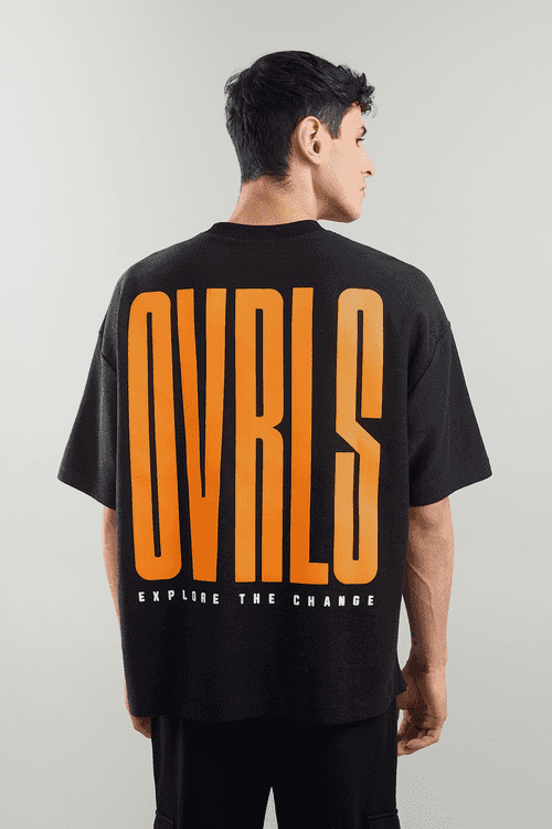 Textured OVRLS Arc Oversized T-shirt