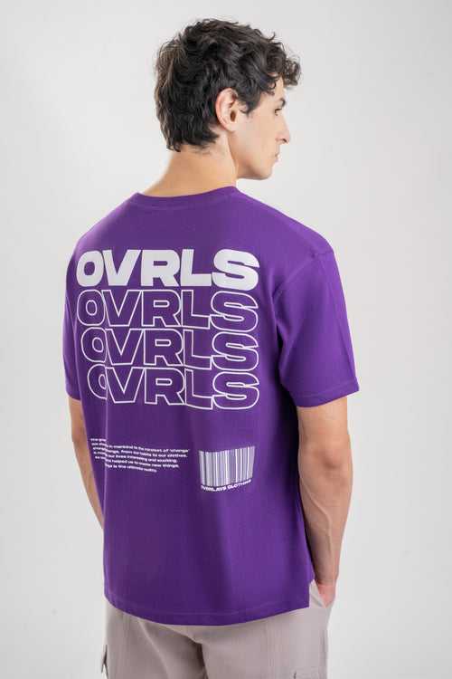 Textured Oversized OVRLS  T-shirt