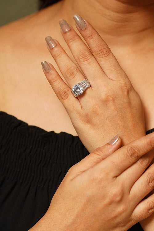 Angelina 3.5 Carat Round Solitaire Diamond Ring