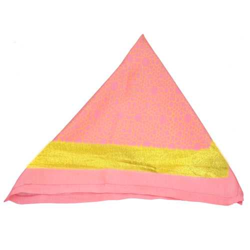 Pink Geometric Pocket Square