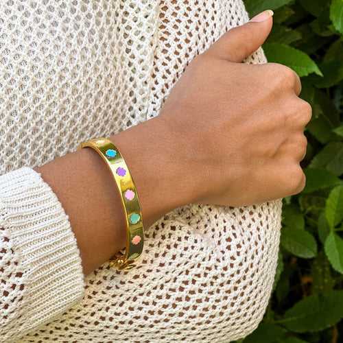 Pastel Abhaneri Bangle