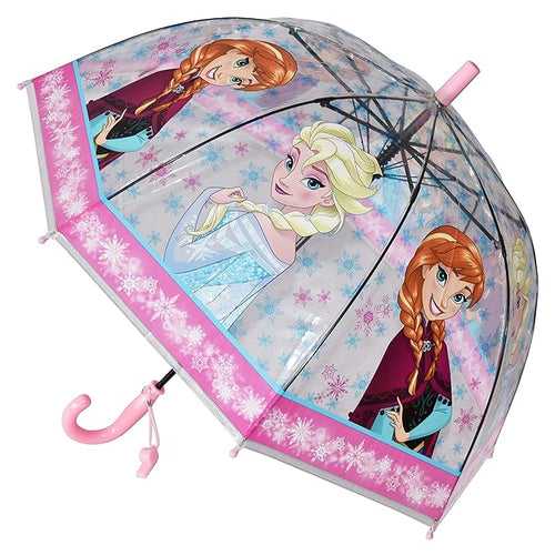 Premium Quality Theme Printed Transparent Umbrella For Kids (Frozen)