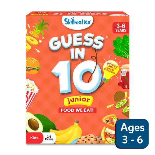 Guess in 10 Junior: Food We Eat! | Trivia card game (ages 3-6)