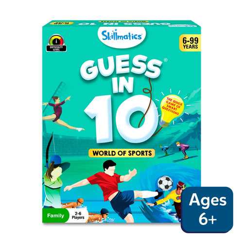 Guess in 10: World Of Sports | Trivia card game (ages 6+)