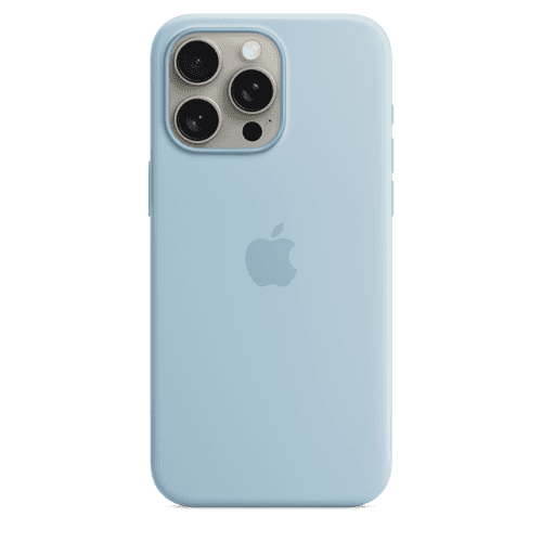 iPhone 15 Pro Max Silicone Case with MagSafe - Light Blue