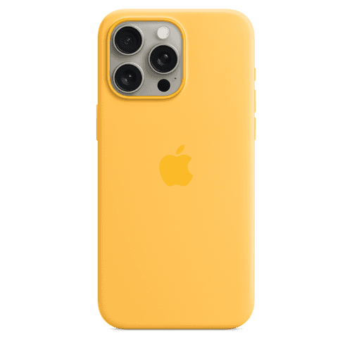 iPhone 15 Pro Max Silicone Case with MagSafe - Sunshine