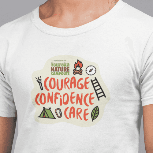 Confidence Courage Care | T Shirt | Round Neck