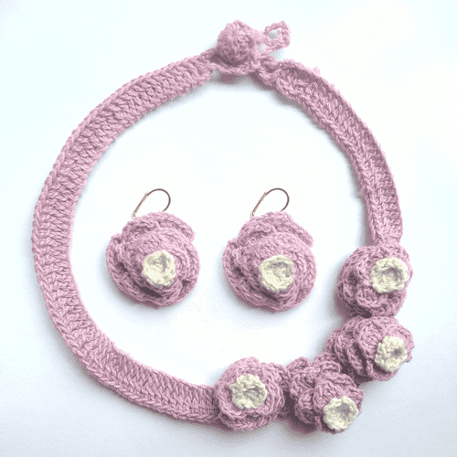 Rose Handcrafted Crochet Set