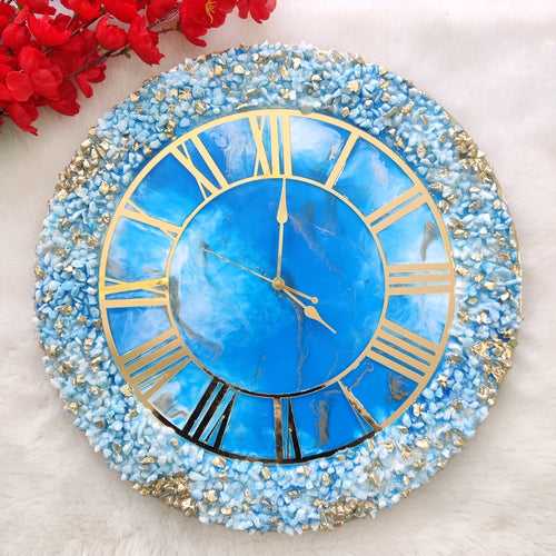 Geode Resin Wall Clock