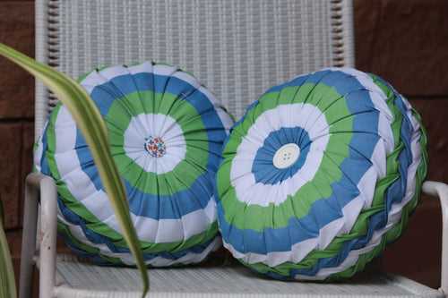 Handmade Round Smocking Cushions