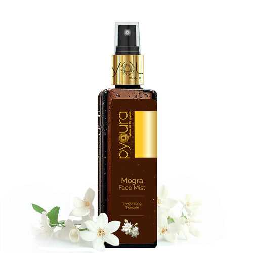 Skin Invigorating Mogra <h4> Alcohol Free Face Toner Mist <h4><h6> 100% pure extract of fresh mogra.  No Water. No Steam.<h6>