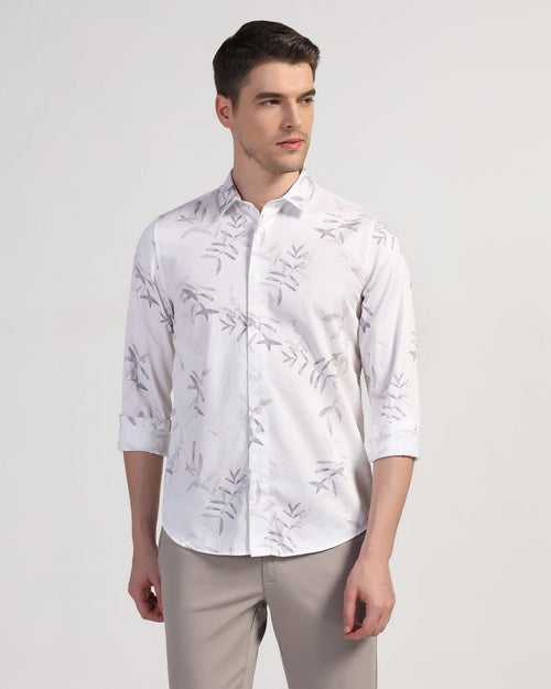 Casual Grey Printed Shirt - Kade