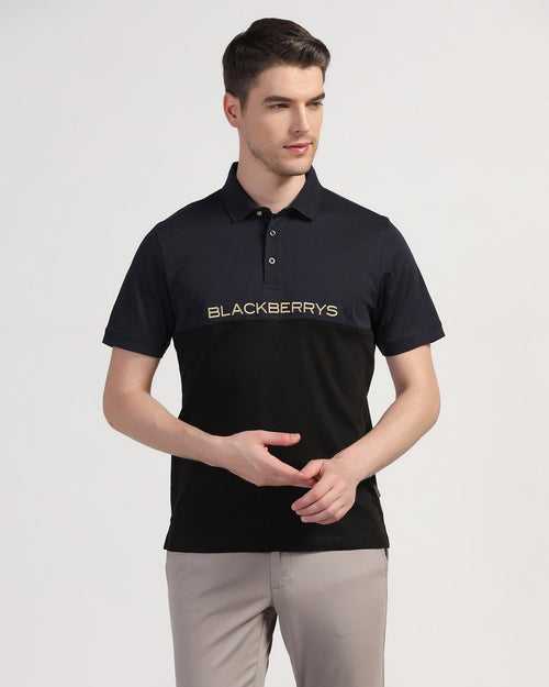 Polo Navy Solid T-Shirt - Star