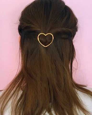 Heart Metal Hairclip