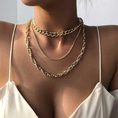 Boss Babe Multilayered Chain Necklace (Non-tarnish)