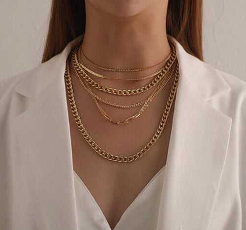 Elite Multilayered Chain Necklace