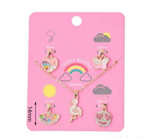 Flamingo Jewellery Combo Set (5 items)
