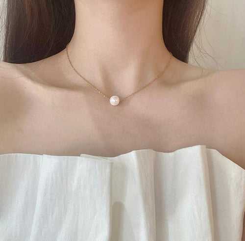 Pearl Minimal Necklace