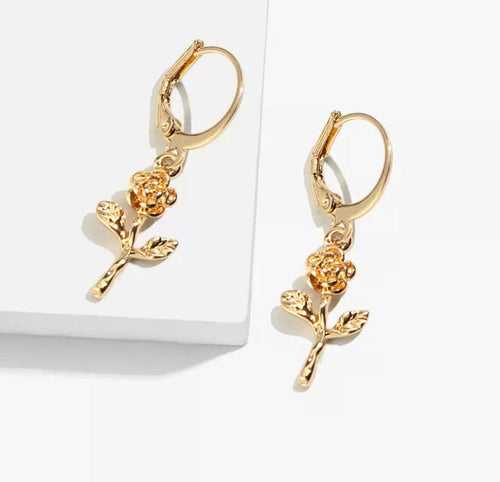 Rosé Huggie Earrings