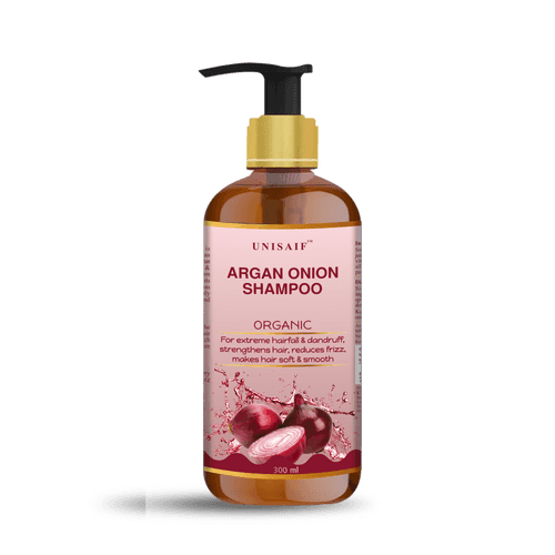 Argan Onion Organic Shampoo (300 ml) For Extreme Hairfall & Dandruff |SULPHATE FREE| PARABEN FREE