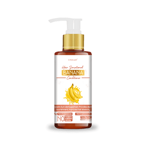 Banana Conditioner (100ml) Improves Shine & Texture | NO SULPHATE| NO PARABEN| NO SILICON