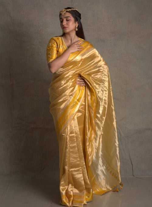Pure Tissue Banarasi Handloom Saree with blouse