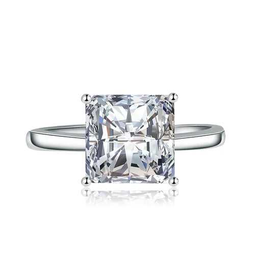 Princess Cut Zircon Diamond Engagement Ring