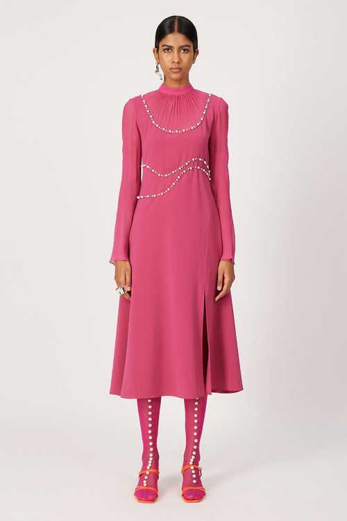 punch-drunk pink dareth dress