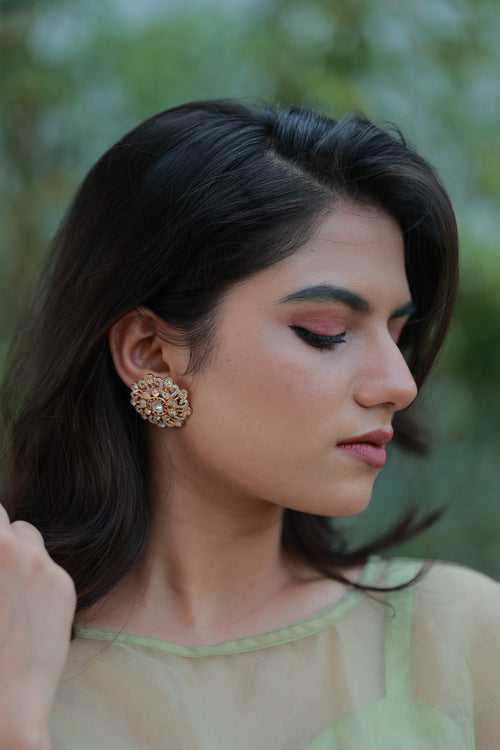 Floral Shape Indian Stud Earring