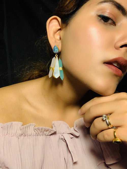 Multi colour Light weighted Earring