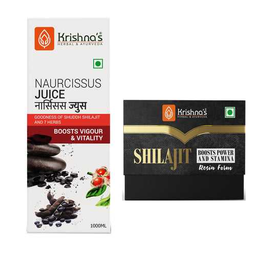 Naurcissus Juice 1000ml | Shilajit 20 g (15g + 5g extra free)